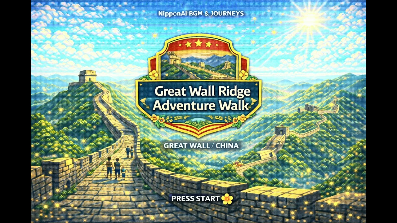 【万里の長城 レトロゲーム音楽】Great Wall Ridge Adventure Walk