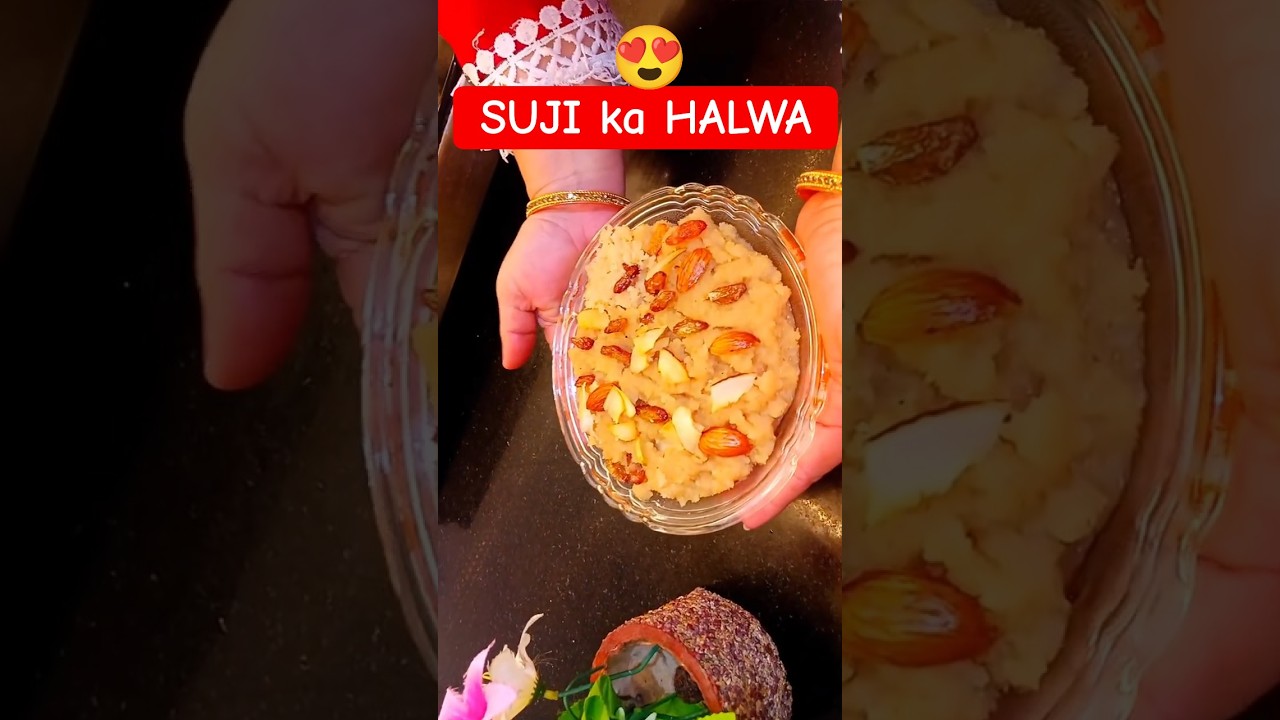 Suji ka halwa | Suji ka halva kaise banaen | Suji halwa recipe #shorts #ytshorts #viral #viralshorts