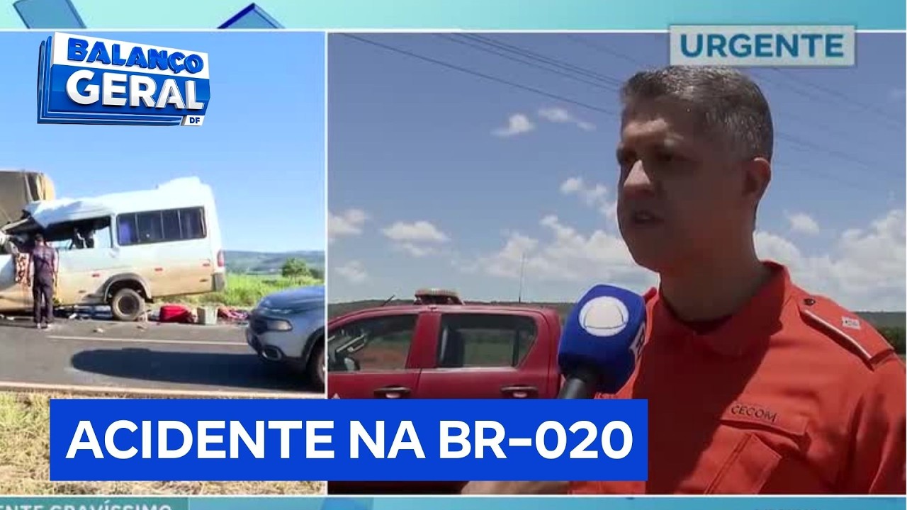 Corpo de bombeiros usou 12 viaturas para socorrer vítimas de acidente na BR-020 | Balanço Geral DF