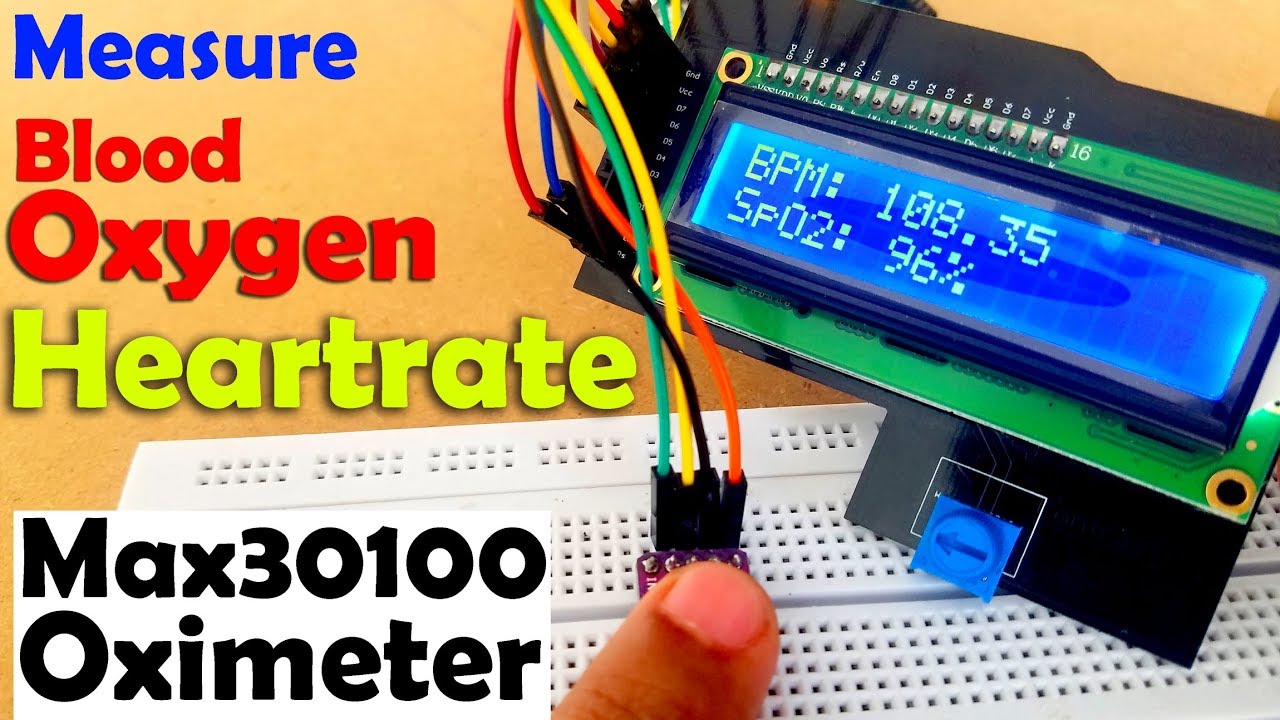 Max30100 pulse Oximeter Arduino Code, circuit, How to measure Blood Oxygen & Heart rate BPM