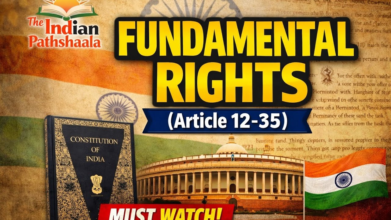 मौलिक अधिकार क्या हैं? | Fundamental Rights | Article 12-32| constitution part 3| 