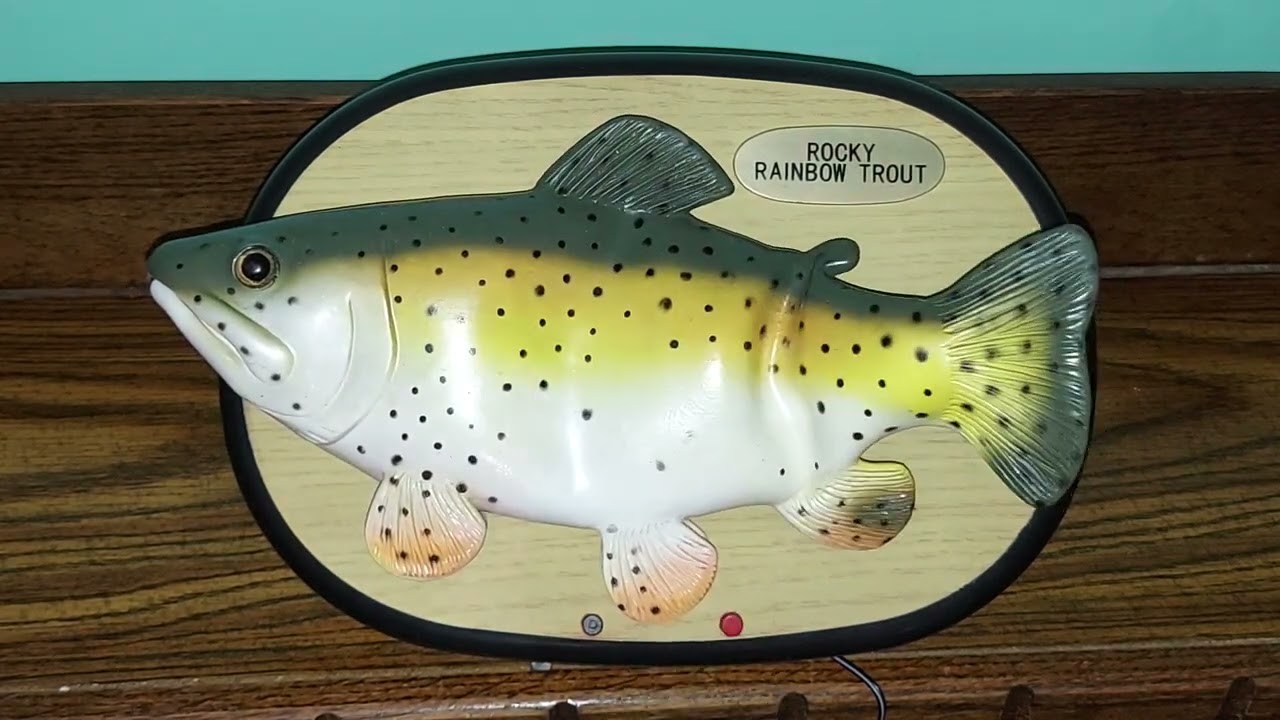 Upright Manufacturers: Animated Rocky Rainbow Trout Singing Fish