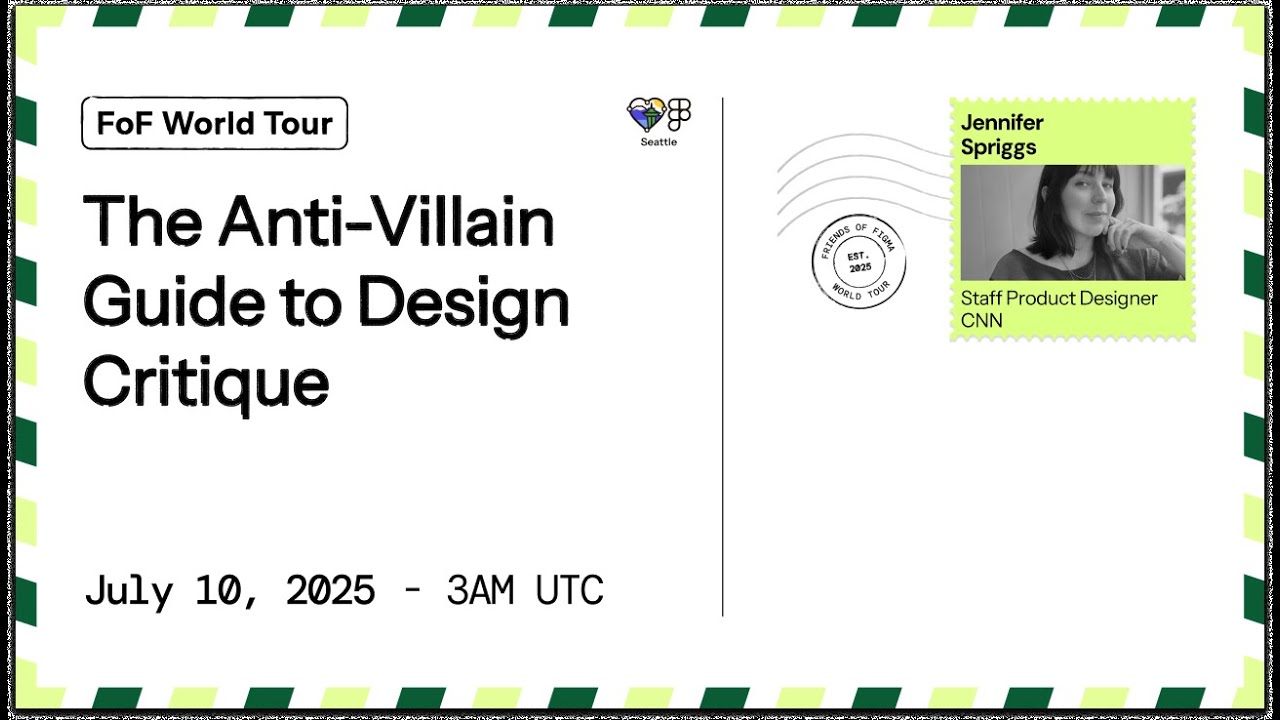 #34 The Anti-Villain Guide to Design Critique &ndash; #FoFWorldTour2025