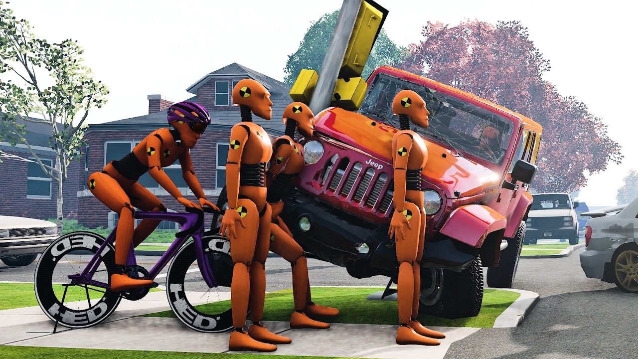 BeamNG Drive - Realistic Car Crashes #12