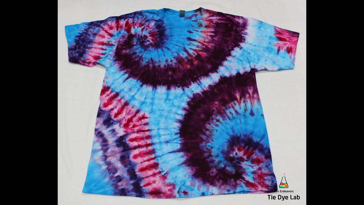 Making A Double Spiral Ice Dye Tie Dye