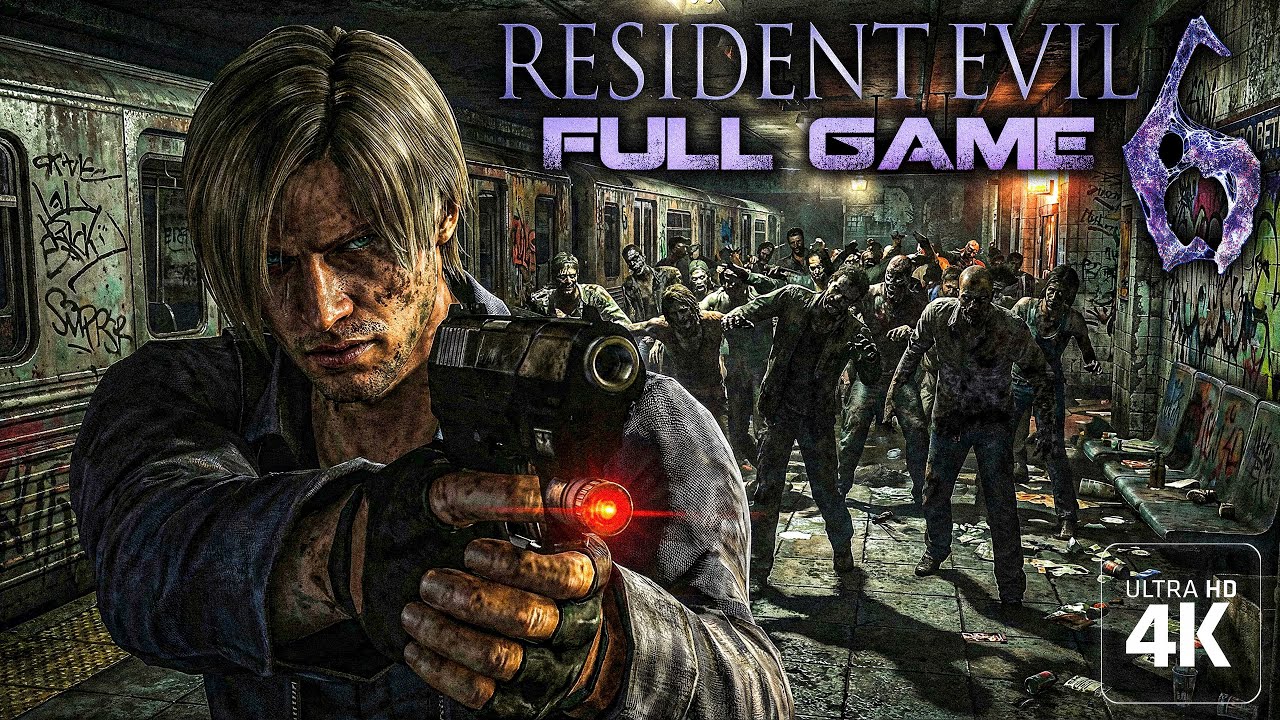 Resident Evil 6｜Leon S. Kennedy Campaign｜Full Game｜4K