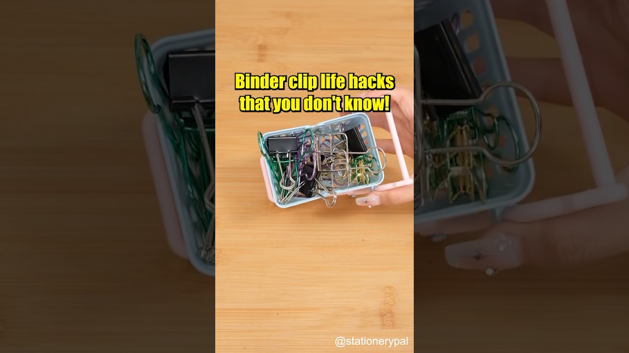 Binder clip life hacks that you don't know! #shorts
