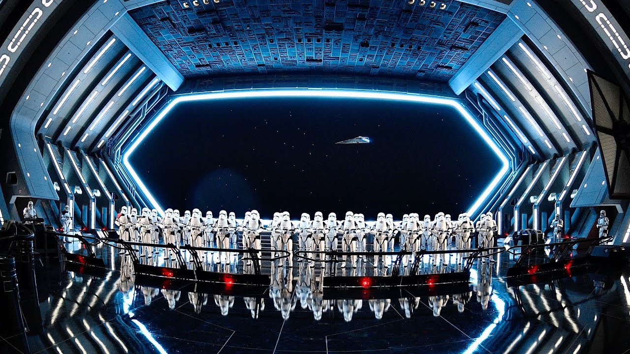 Star Wars: Rise of the Resistance at Disneyland full ride video without crowds