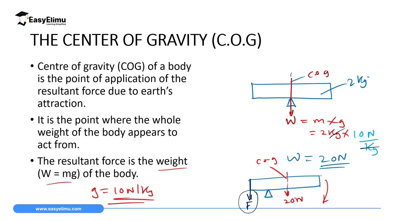 Introduction to Equilibrium and Centre of Gravity  Lesson- 1 of 6 - (Physics Form 2 -Topic 4)