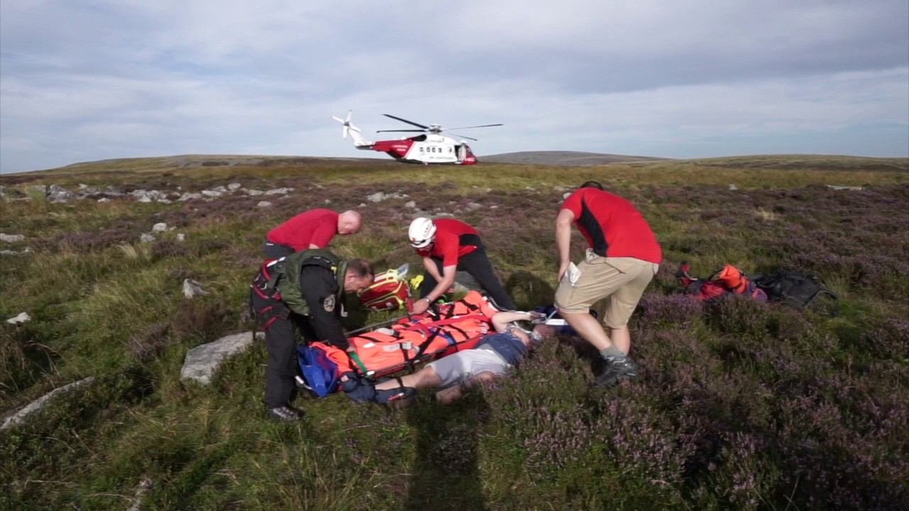 Brecon Beacons National Park HM Coastguard Rescue operation