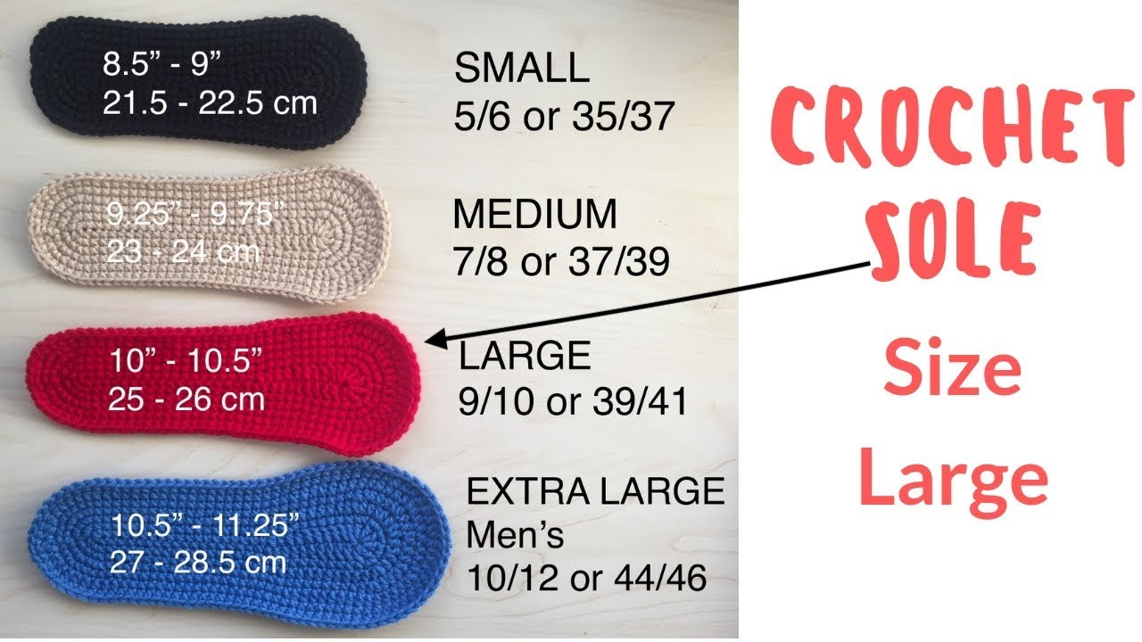 Crochet Sole Large