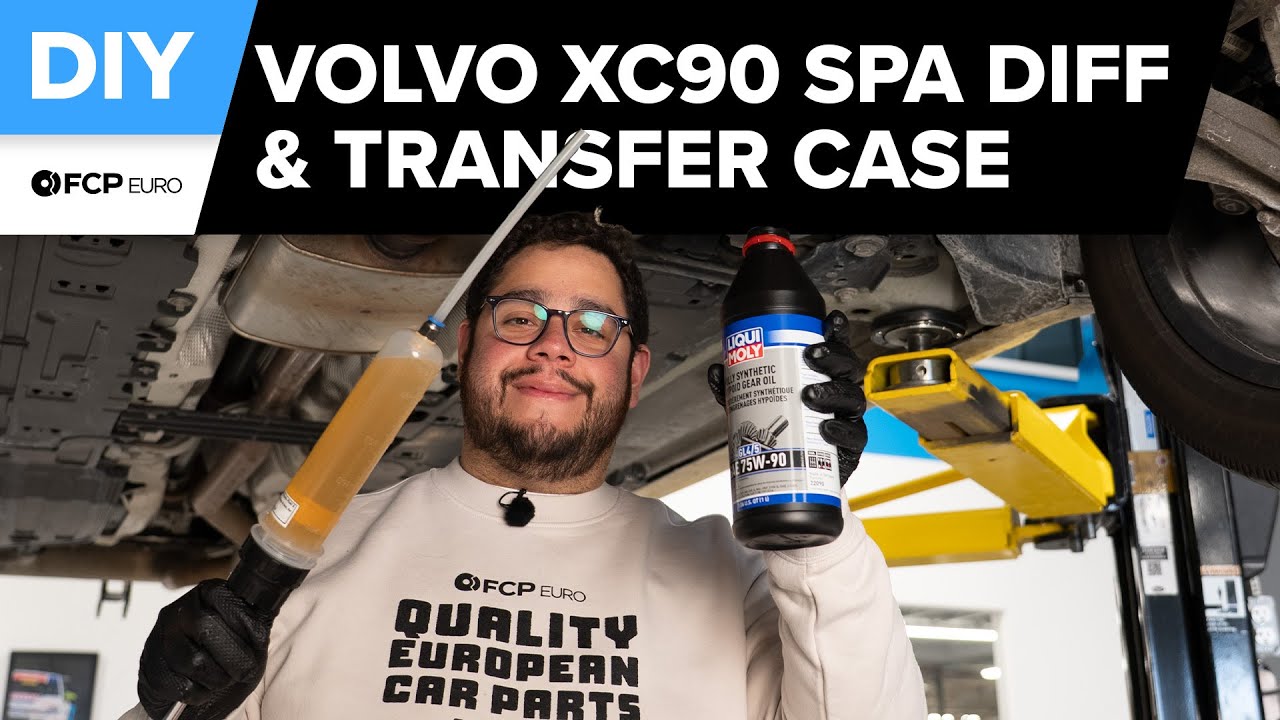 Volvo XC90 Rear Diff & Transfer Case Fluid Service DIY (2016-Present SPA XC90, V90, V60, XC60, S60)
