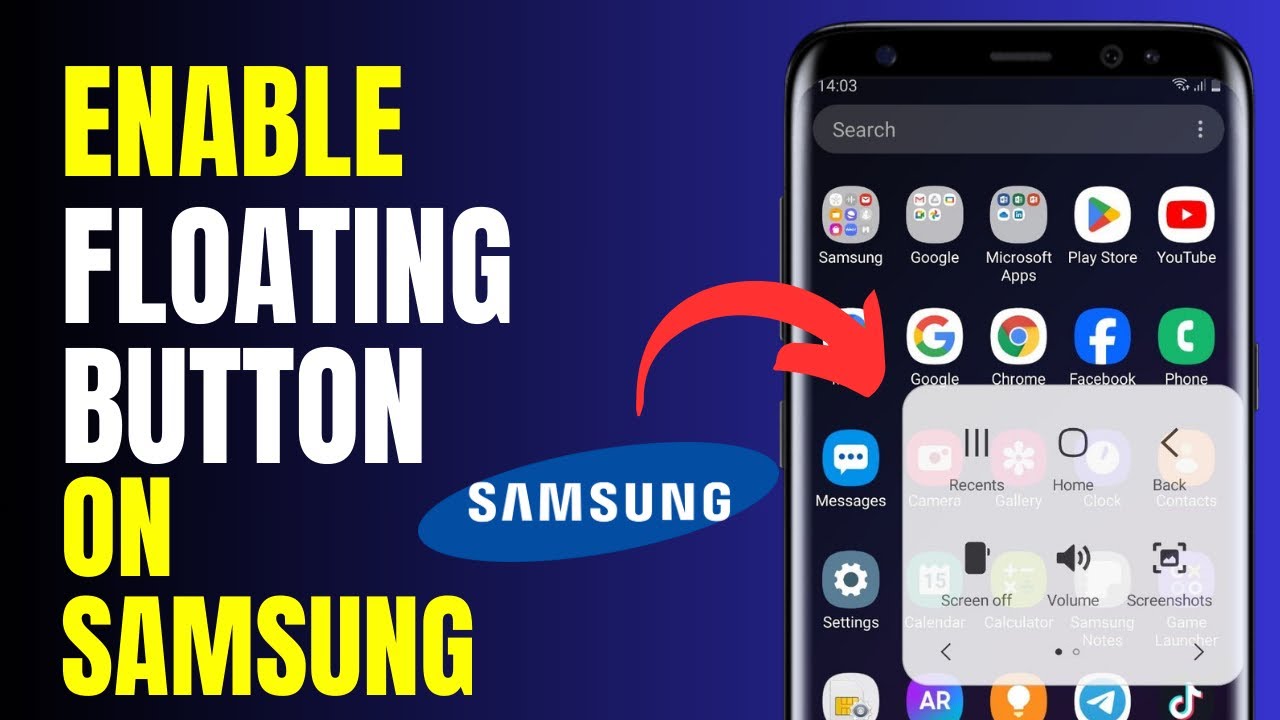 Добавить плавающую кнопку на Samsung | Включить Assistive Touch на Android