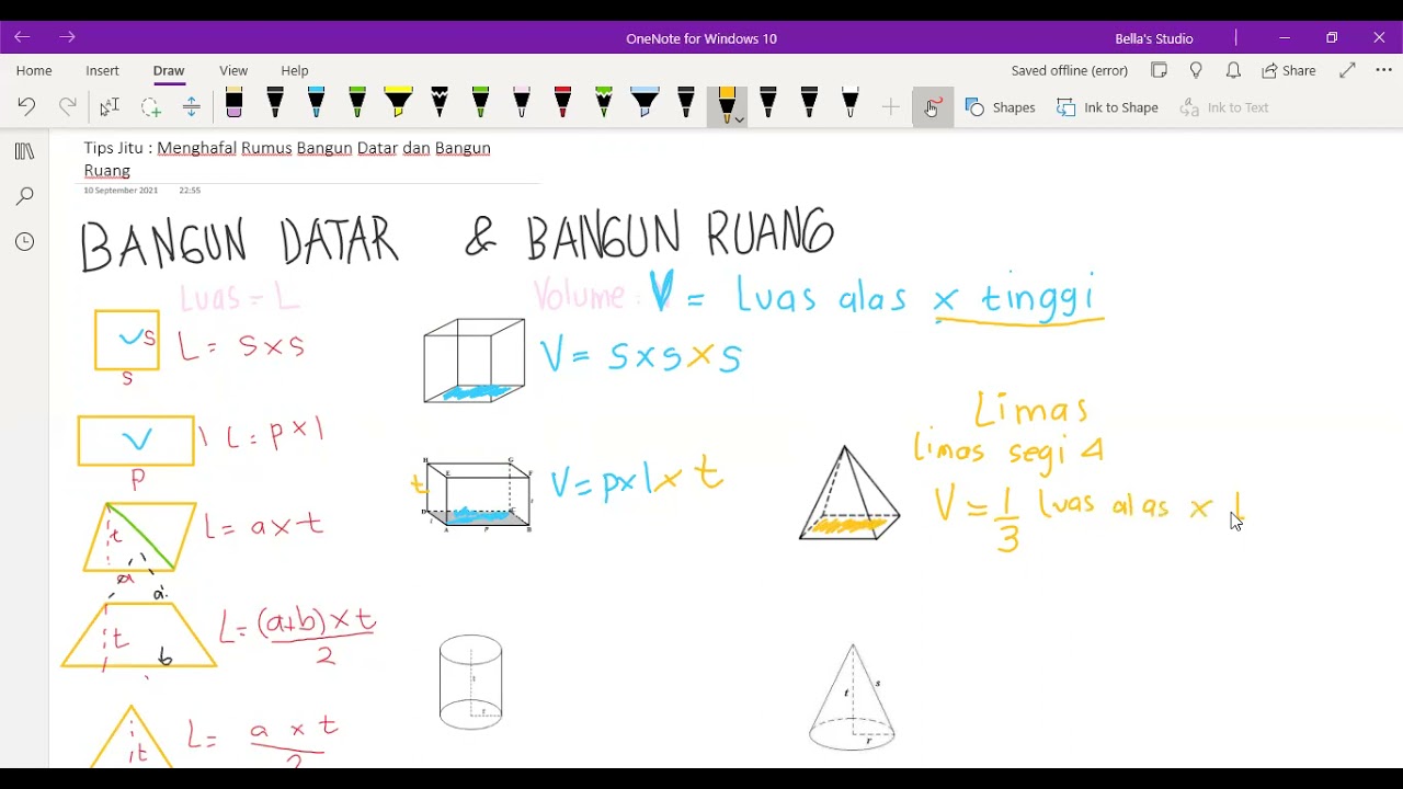 TIPS JITU!! Menghafal rumus bangun datar dan bangun ruang