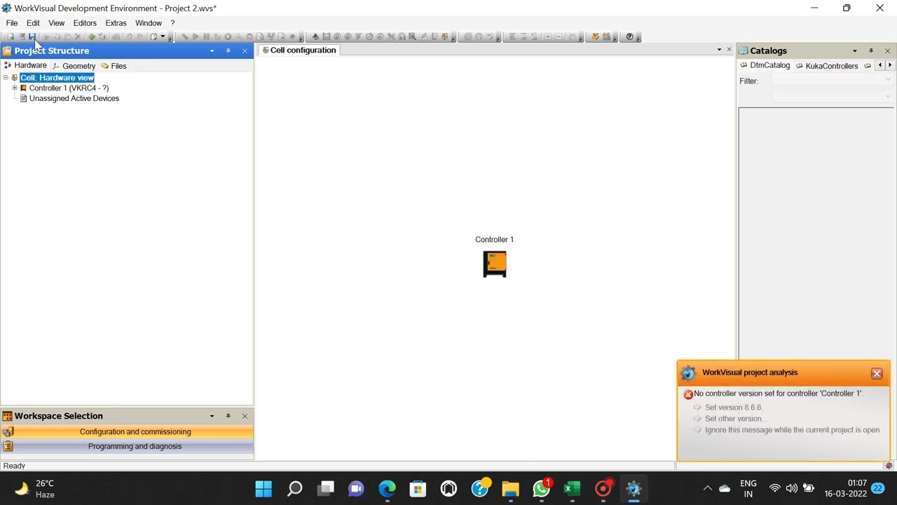 Kuka Work visual -  Import/ Export Partial Project