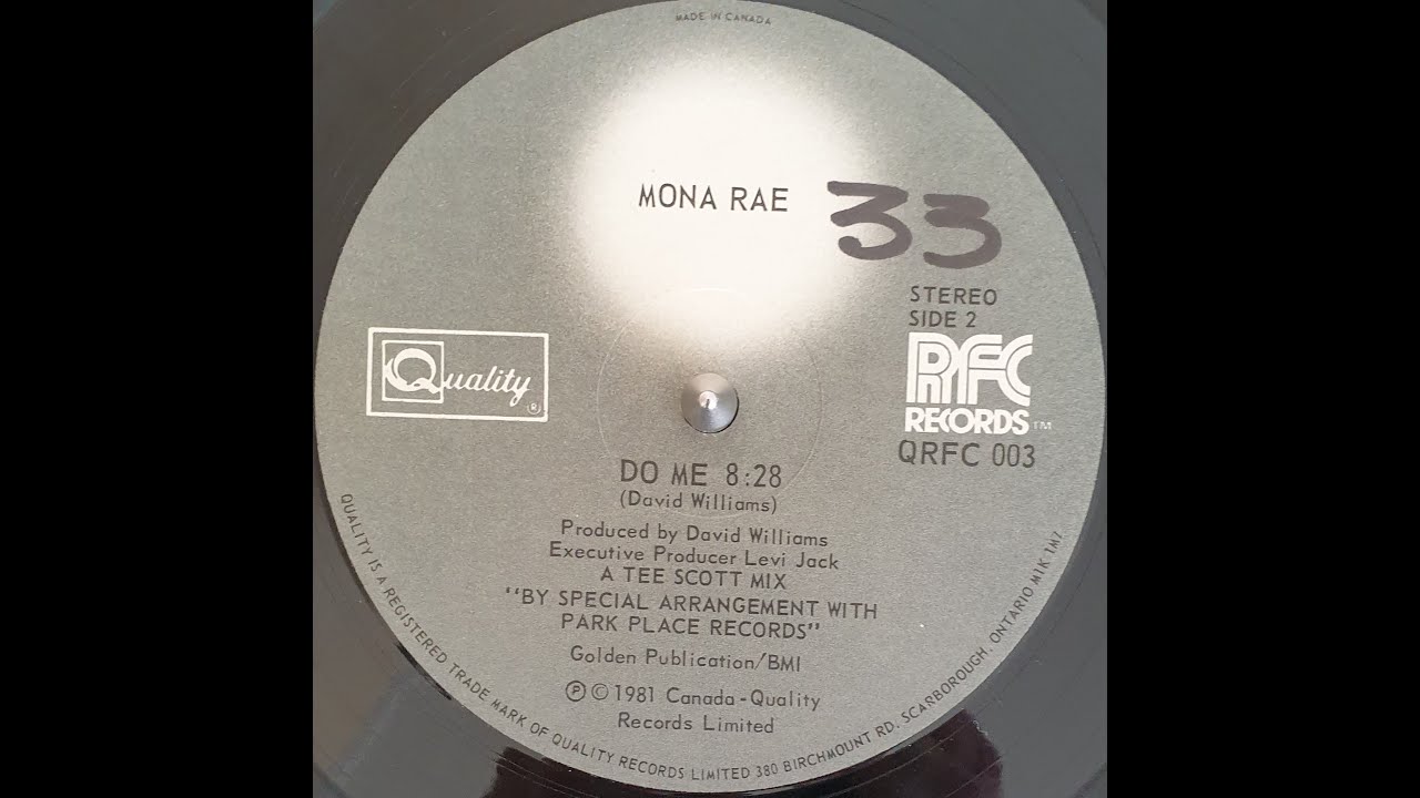 Mona Rae - Do Me 1981