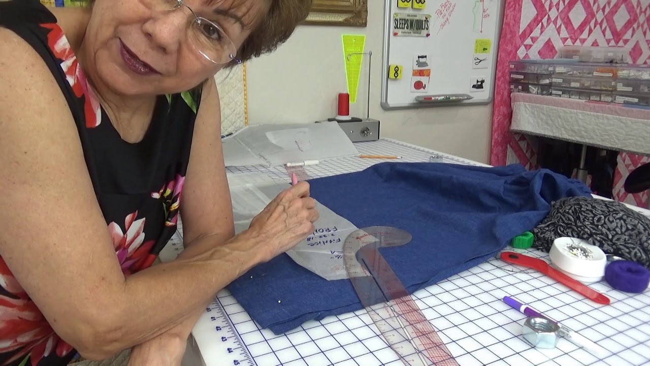 Changing the Neckline on a Finished Knit Dress