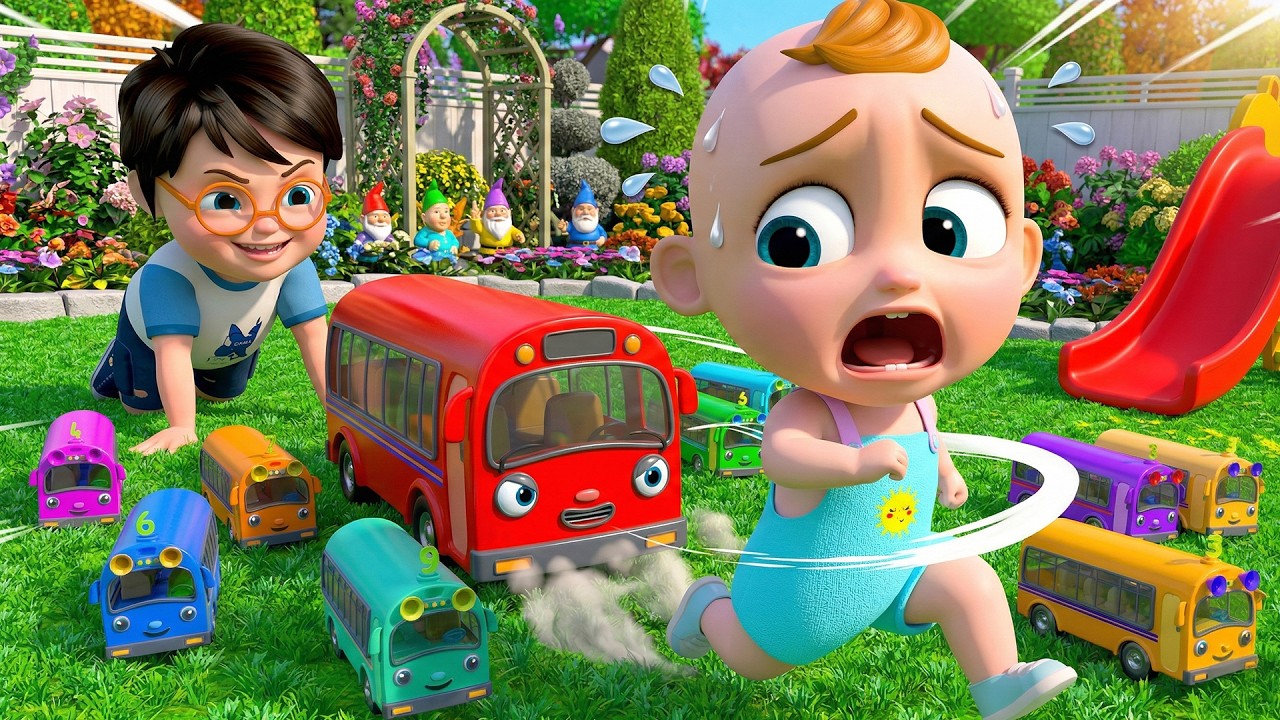 10 Little Buses Counting Adventure 🚌✨ | Big Dream Kids Story + Songs | 3D Cartoon for Toddlers