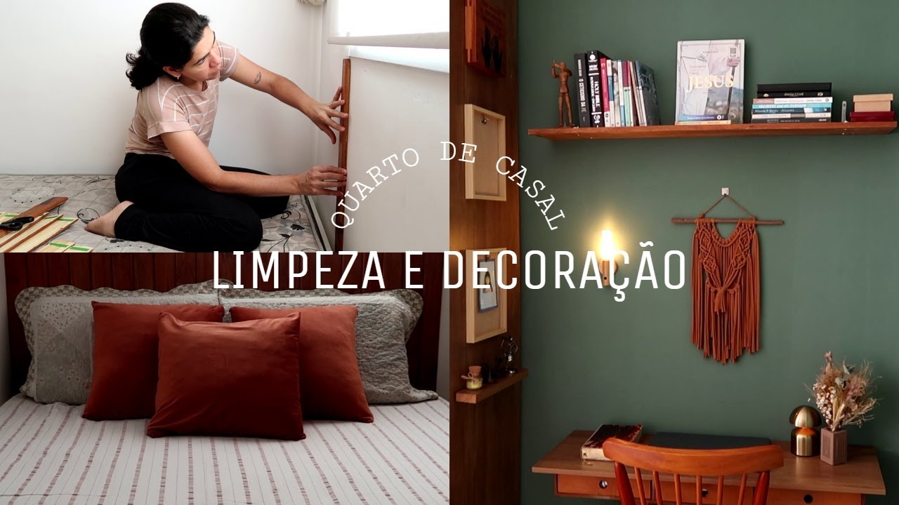 CABECEIRA, LIMPEZA E DECORAÇÃO | DETALHES DO MEU QUARTO...