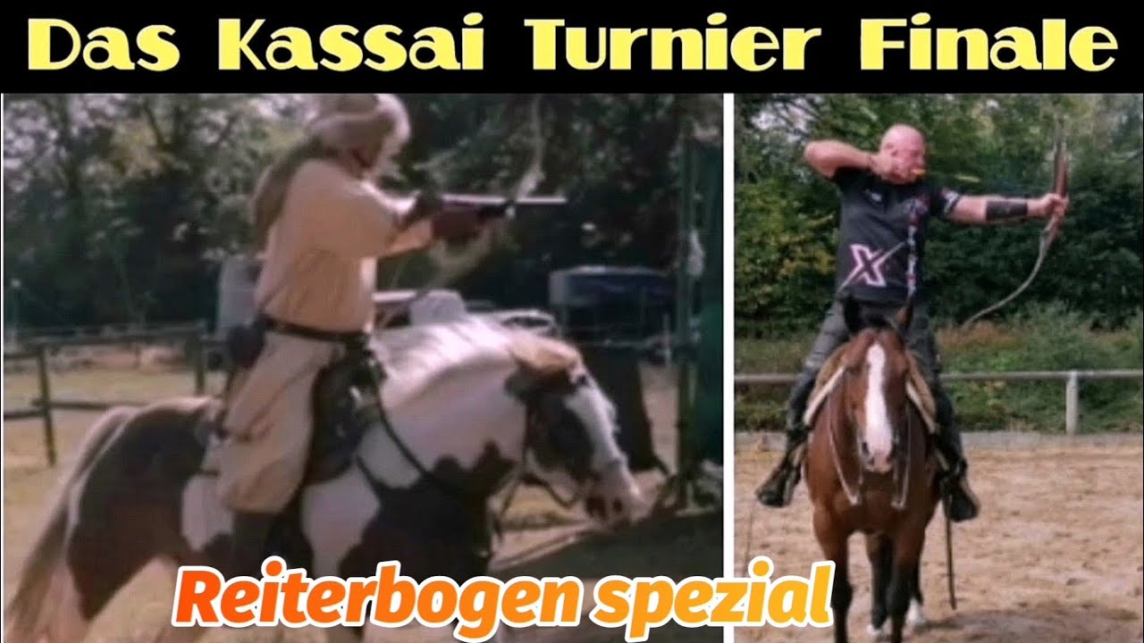 Das Kassai Turnier Finale. Bogenschießen zu Pferde. Bogensport Extrem. Horsebow Archery in Germany