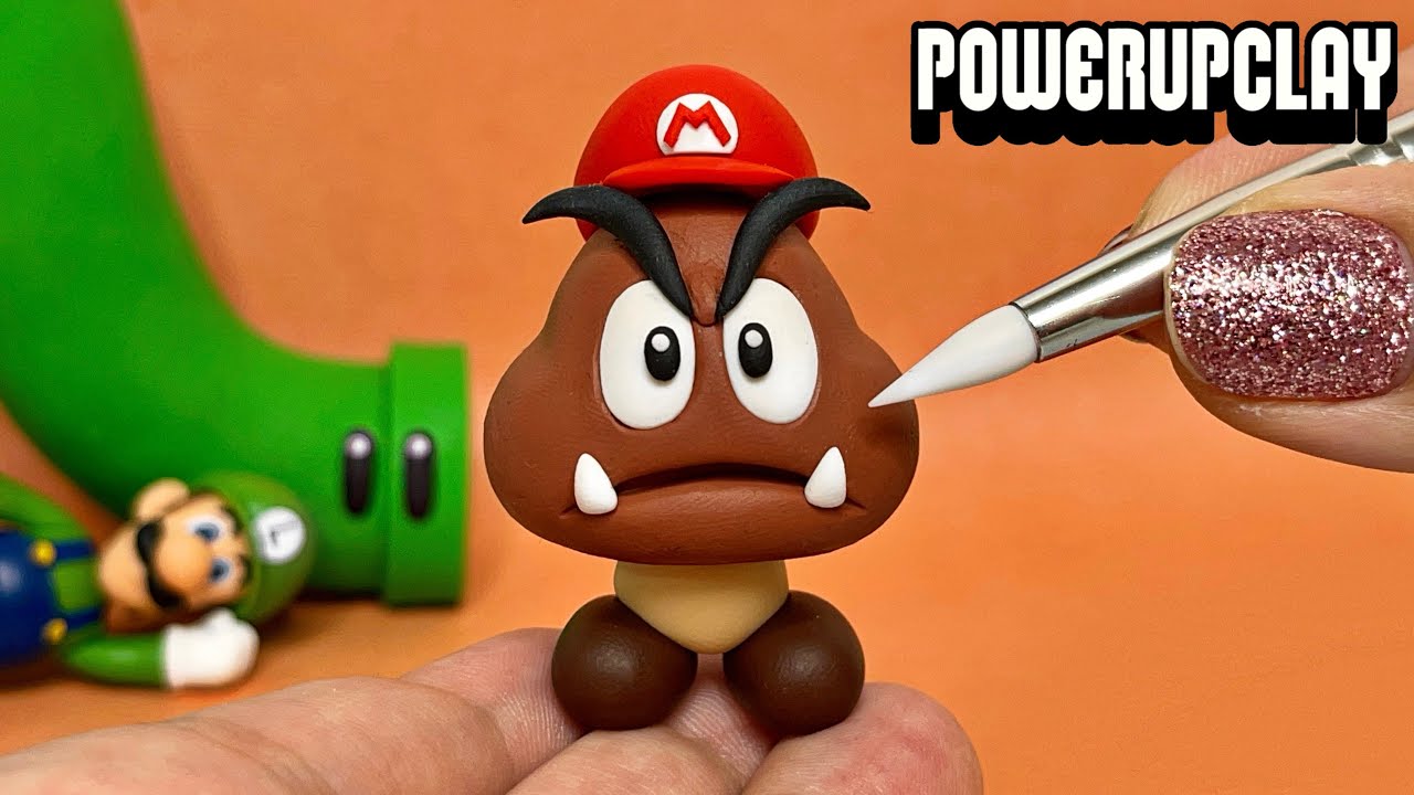 Making Goomba Mario from Super Mario Bros. Wonder | Polymer Clay