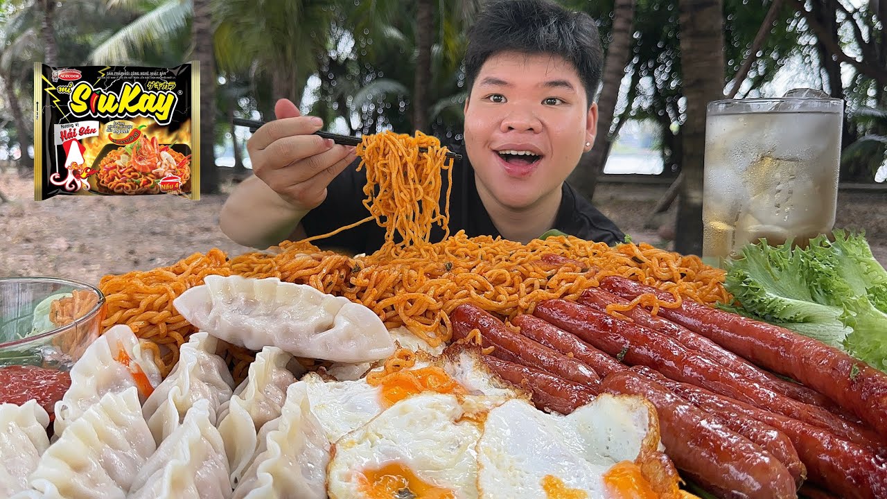 Mì SiuKay Hải Sản & Lạp Xưởng Nướng Vị Đài Loan Siêu Ngon Hợp Không Tưởng | Dương Doubar