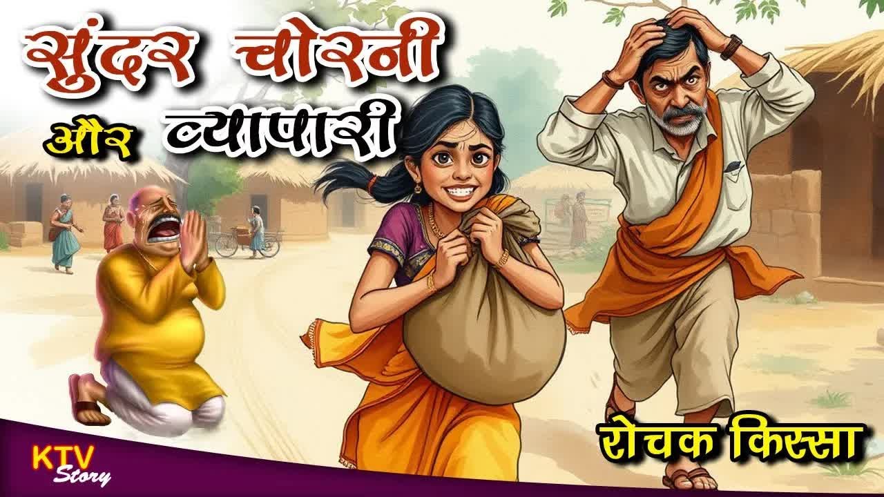 सुन्दर चोरनी और व्यापारी, नैतिक कहानी, SUNDAR CHORNI AUR VYAPARI, MORAL STORY, KTVStory