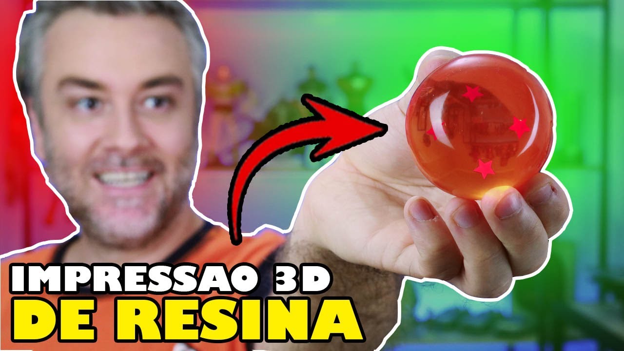 Fiz uma DRAGON BALL usando a IMPRESSORA 3D de RESINA | Esfera do Dragão