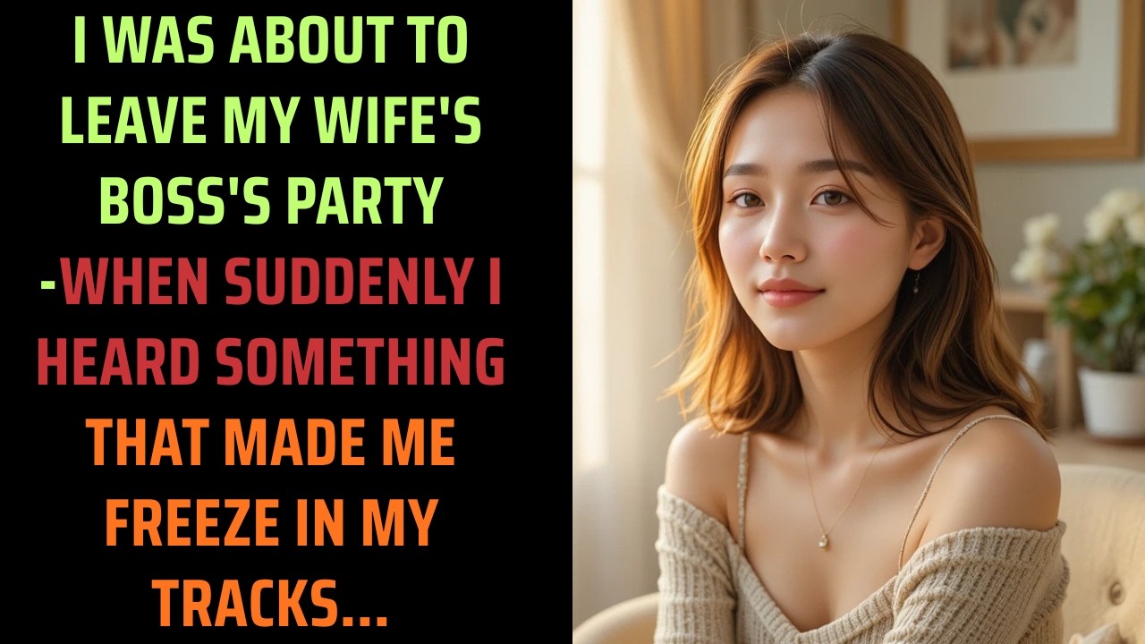 I Was About to Leave My Wife’s Boss’s Party — Then I Heard Something That Froze Me in Place