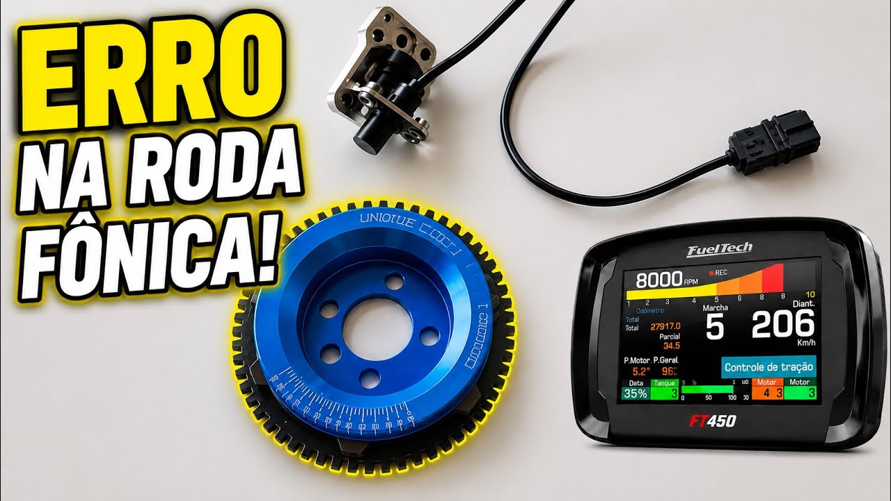 Erro na Roda fônica, gap incorreto, como resolver fueltech FT 450 550 600.