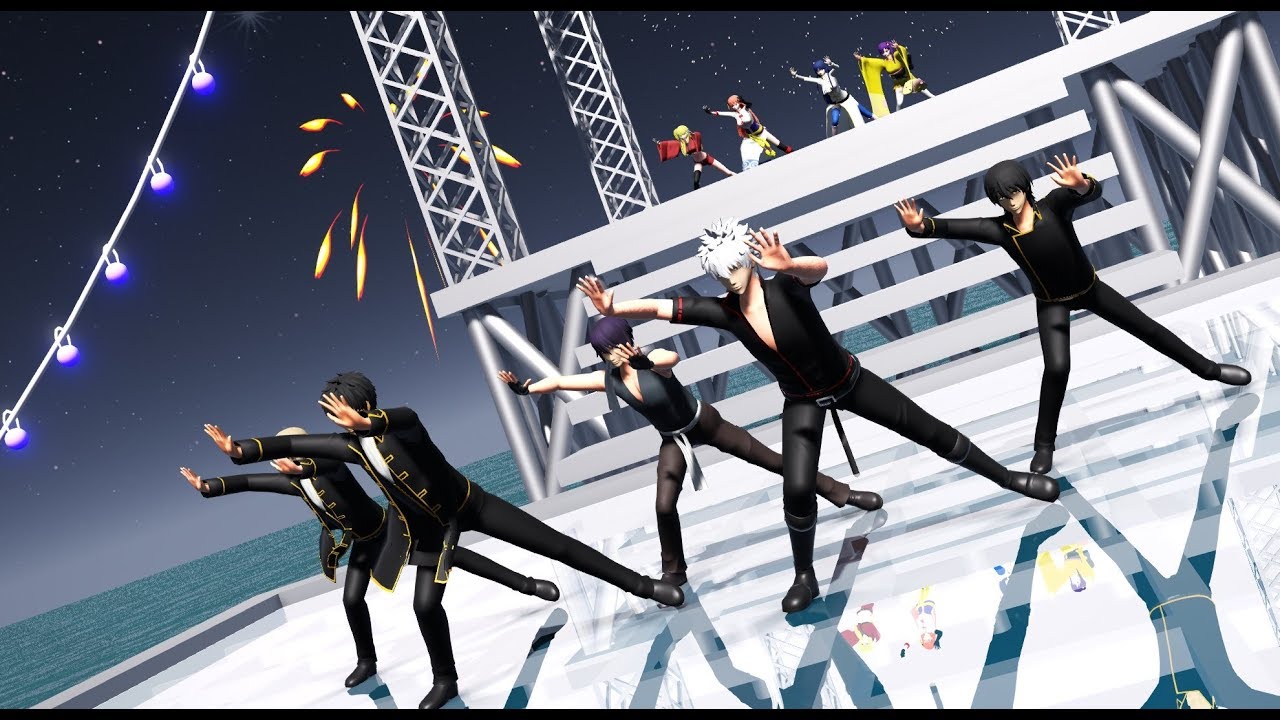 【MMD銀魂】男女９人で『ソーラン節』4K