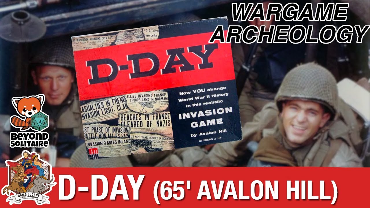 D-Day (Avalon Hill) - Wargame Archeology playthrough with Beyond Solitaire