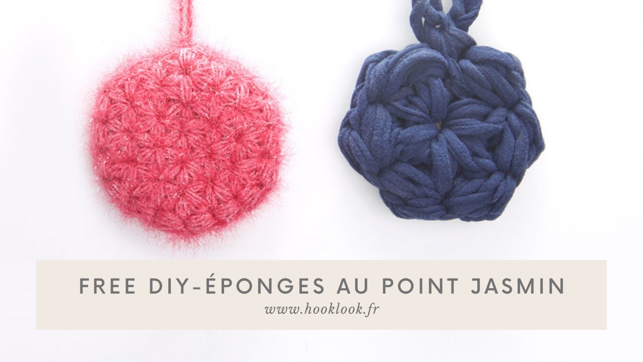 Diy - Éponges crochetées au point Jasmin