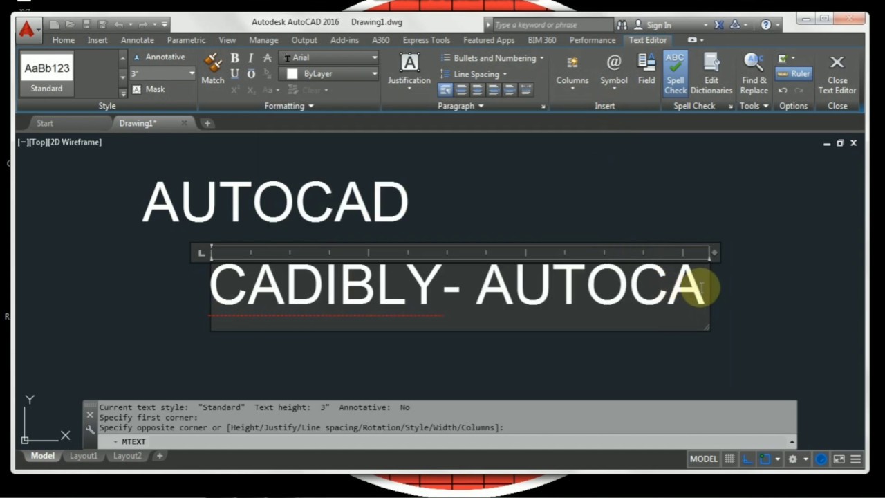 AutoCad tutorials - How to use Text and Multi line text in autocad #Cadibly #learnautocad