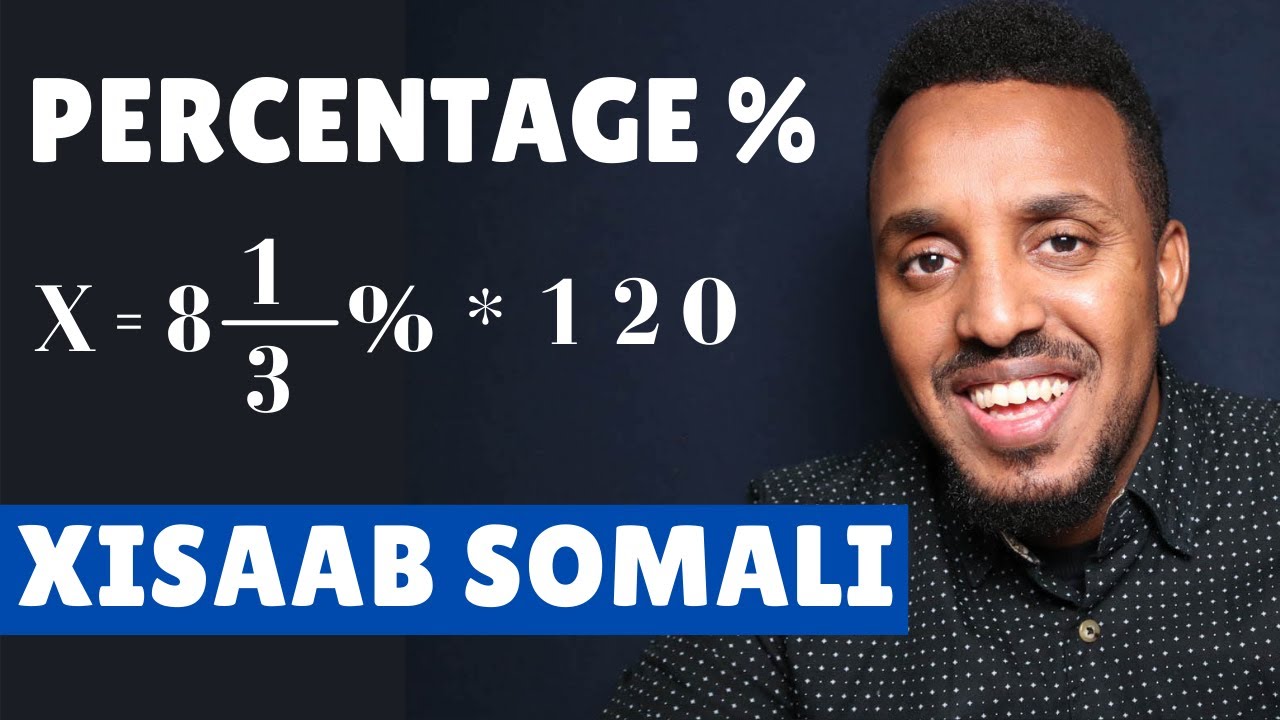 Xisab af Somali I Percent Application 08 | Hel qeyb marka lagu siiyo tirro guud iyo percent %