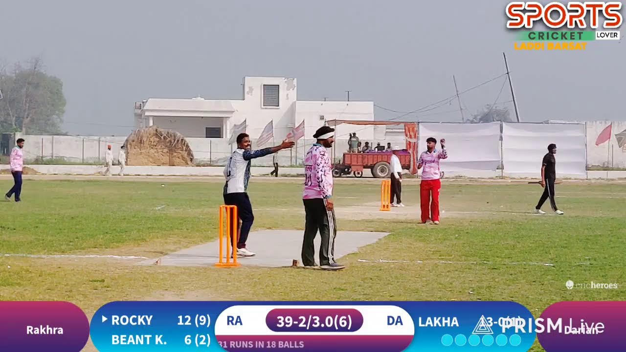 Chalaila(Patiala)Cricket Cup Final Day_10_Mar_2026_1st Quater Final Match_Darian Vs Rakhra__Over 6_6