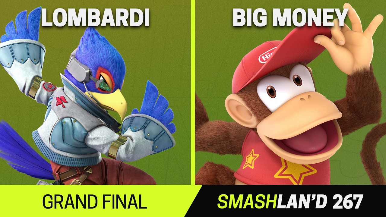 SmashLAN'd 267 Grand Final - Lombardi (Falco) vs Big Money (Diddy Kong) - SSBU Tournament