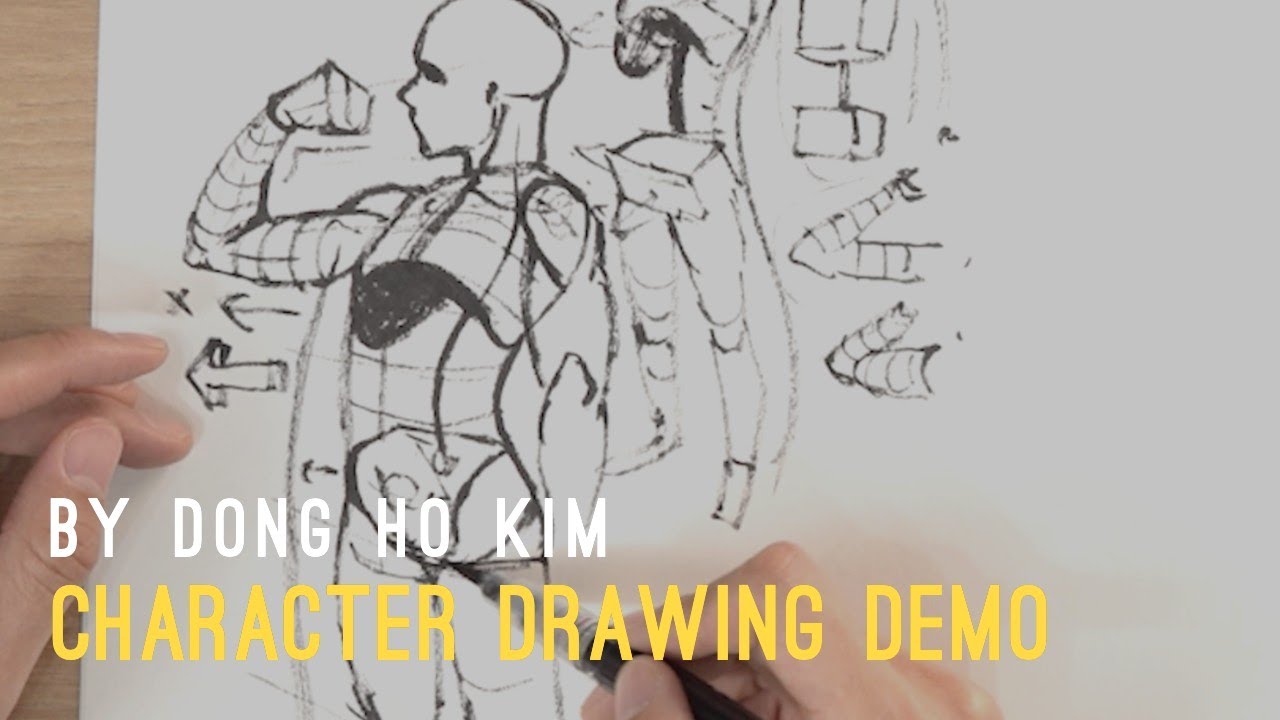 Character Drawing demo: Figure by Dong Ho Kim