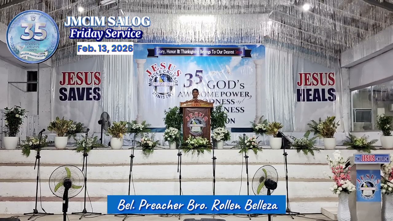 Bel. Preacher Bro. Rollen Belleza | JMCIM Salog | February 13, 2026