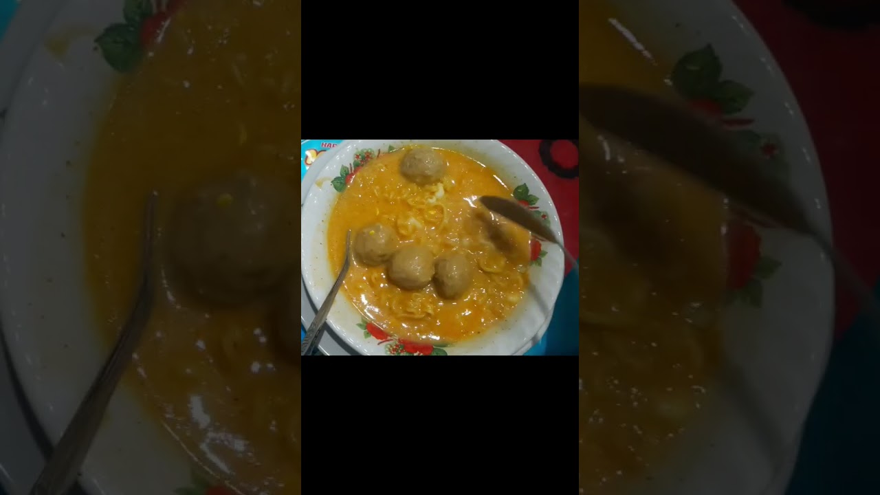 MIE BAKSO SUPER ENAK KRIMI #mieenak #miebakso #mierebus #food #mukbang #noodles