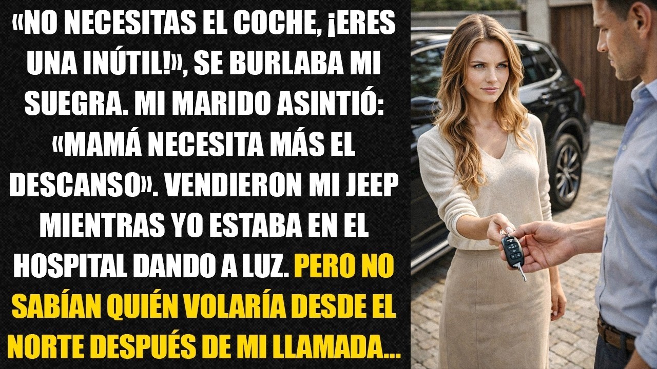 «No necesitas el coche, ¡eres una inútil!», se burlaba mi suegra. Mi marido asintió: «Mamá...
