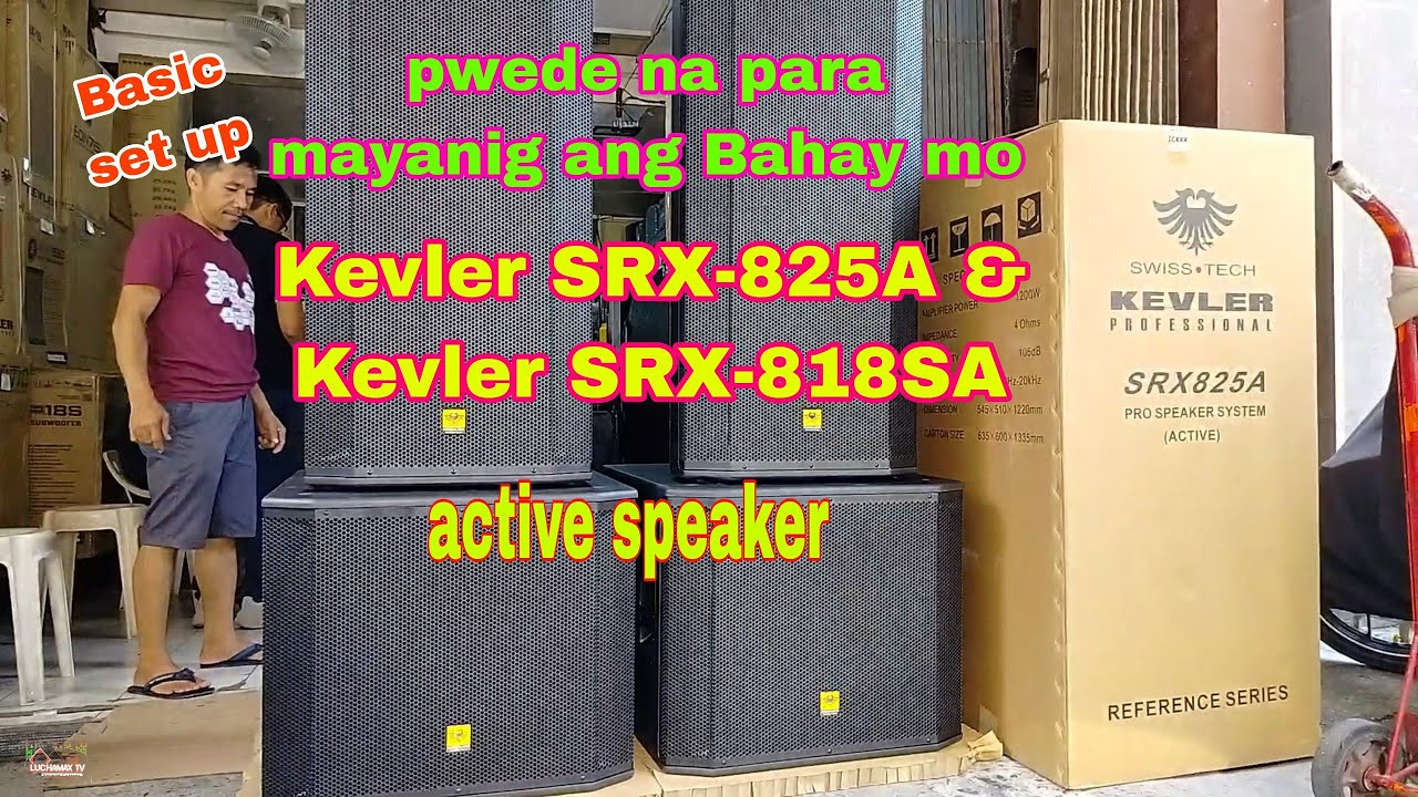 Kevler SRX-825A active dual speaker & Kevler SRX-818SA active subwoofer