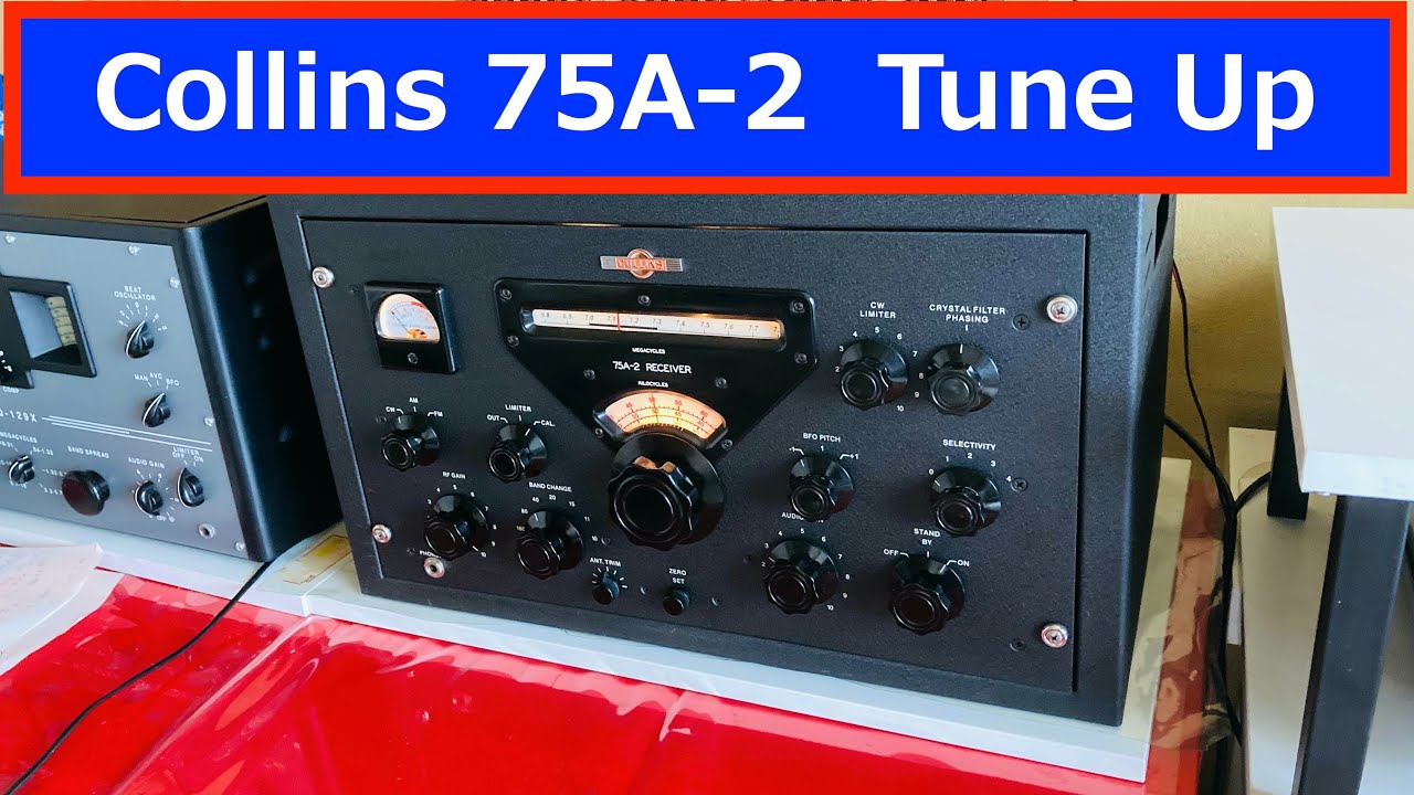 Collins 75A-2 フルレストア後の音質改善 SoZo Capacitors. Ham Radio コリンズ  アマチュア無線