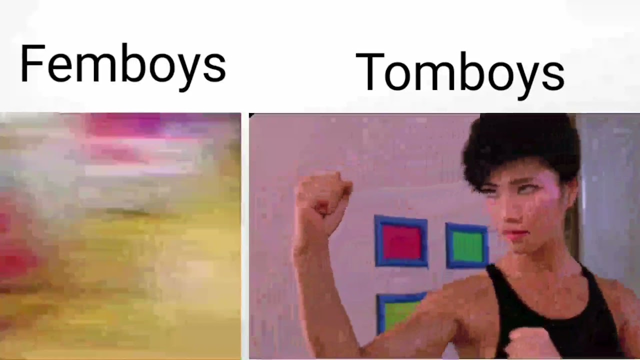 average femboy vs average  tomboy