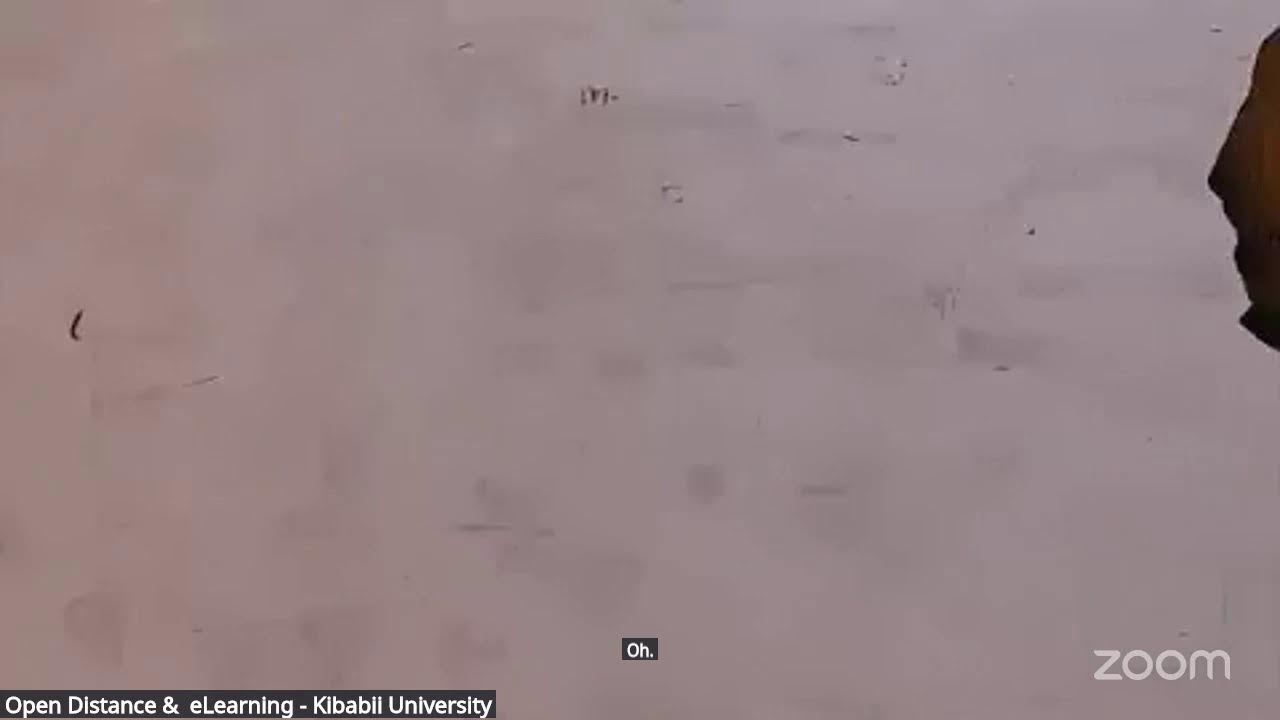 KUC1250 By Dr. Dancun Wasike Every Thursday 7:00AM