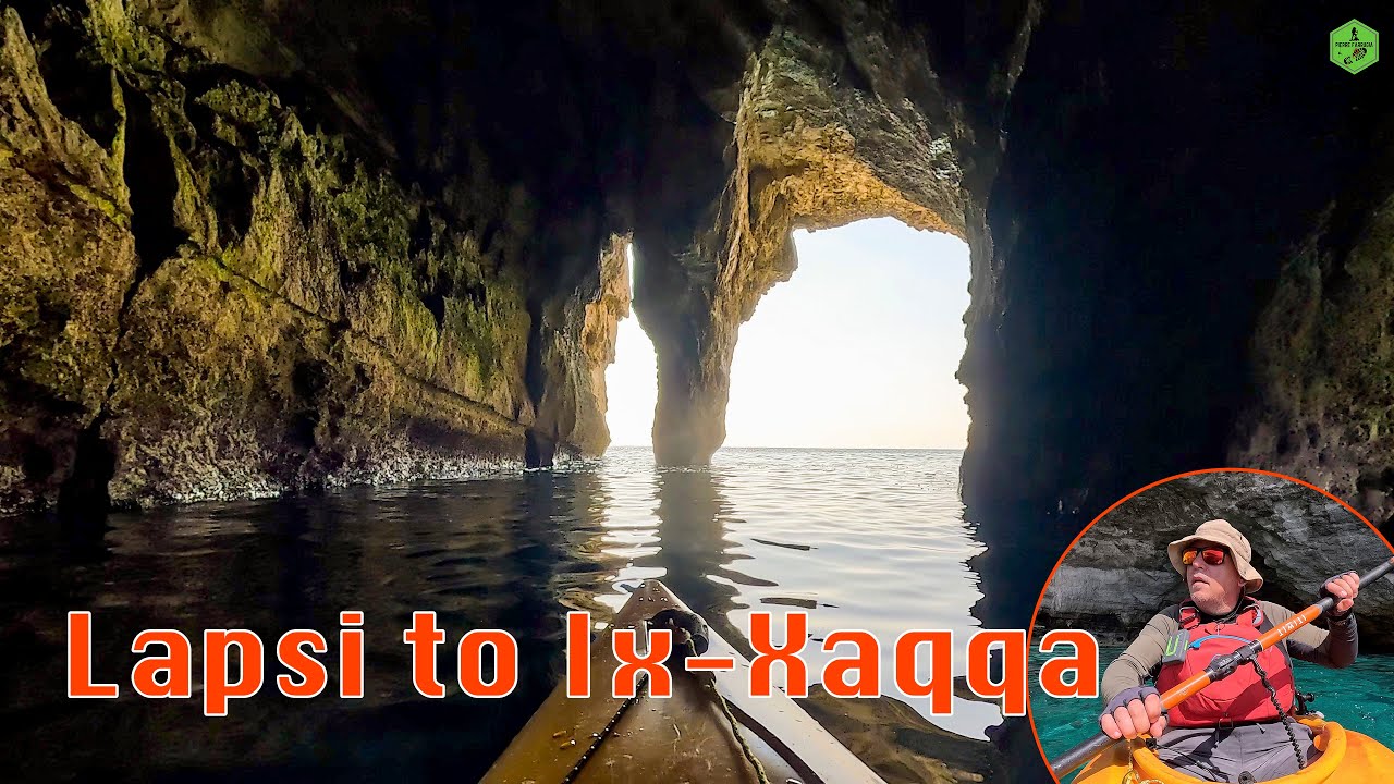 Kayaking - Lapsi to Ix-Xaqqa Caves - Malta