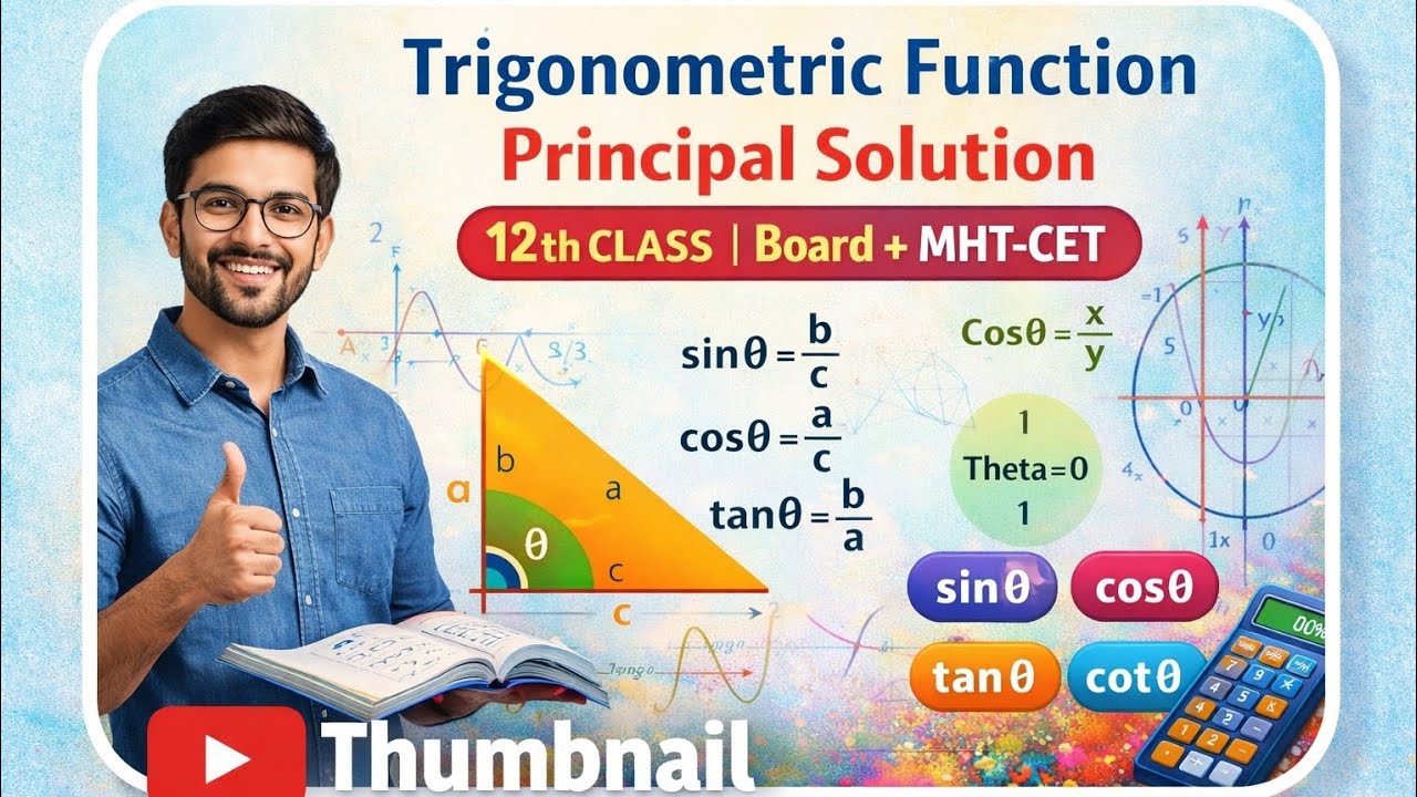 Trigonometric Function – Principal Solution | 12th Class (Board + MHT-CET)
