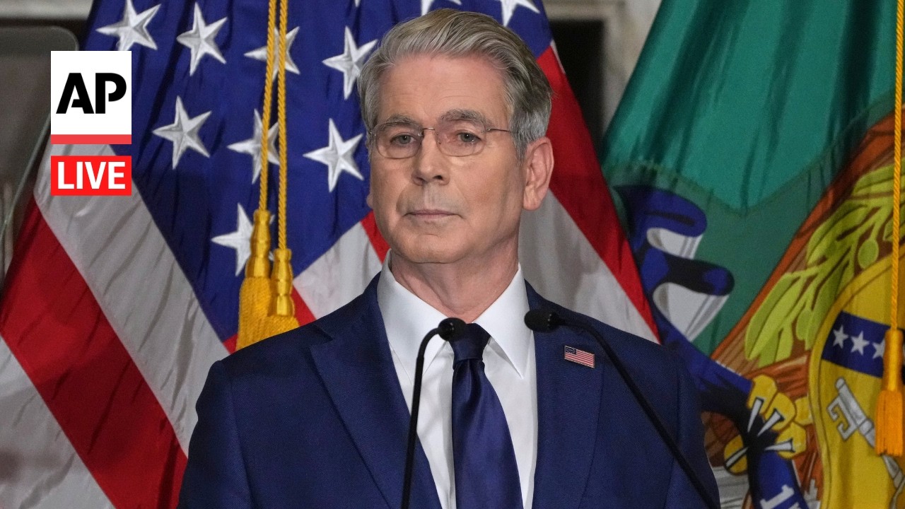 LIVE: Treasury Secretary Scott Bessent speaks on planned Iran sanctions