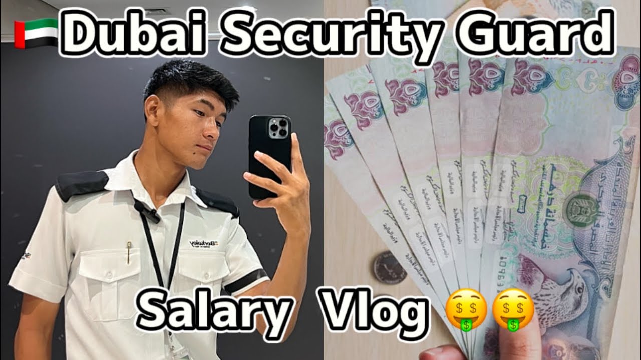 🤑FINALLY SALARY VLOG - 🇦🇪DUBAI SECURITY GUARD || Jaasbin Gu Rong ||