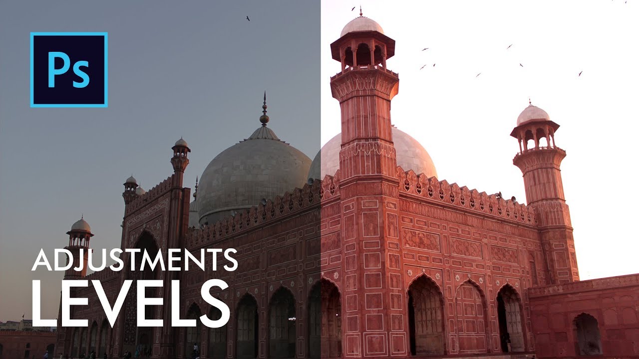 Adjustments Part 1 - Levels - Brightness and Contrast - Urdu / Hindi